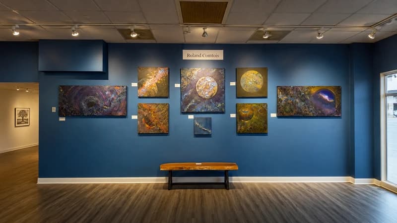 Geary Gallery interior — artworks on display
