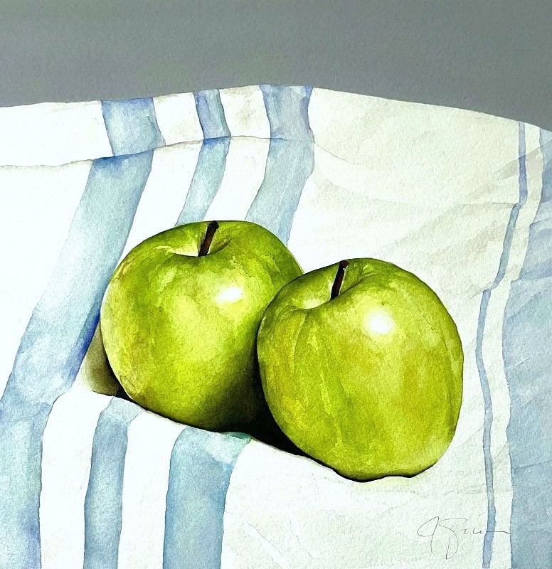 Apples on a French Towel
