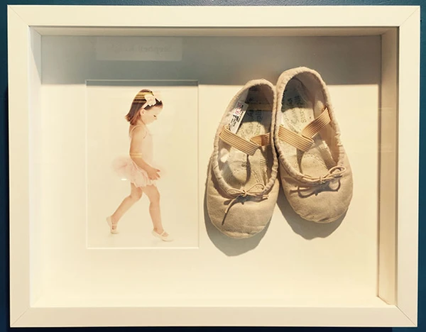First pair of ballet slippers