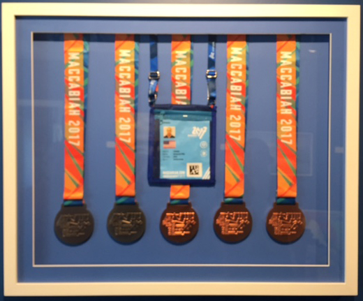 Five medals from the 2017 games in Israel