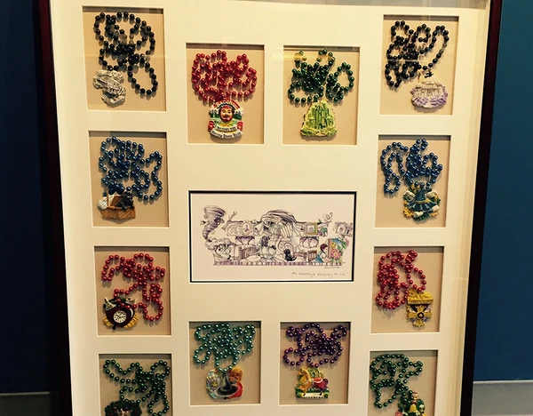 Mardi Gras Shadow box