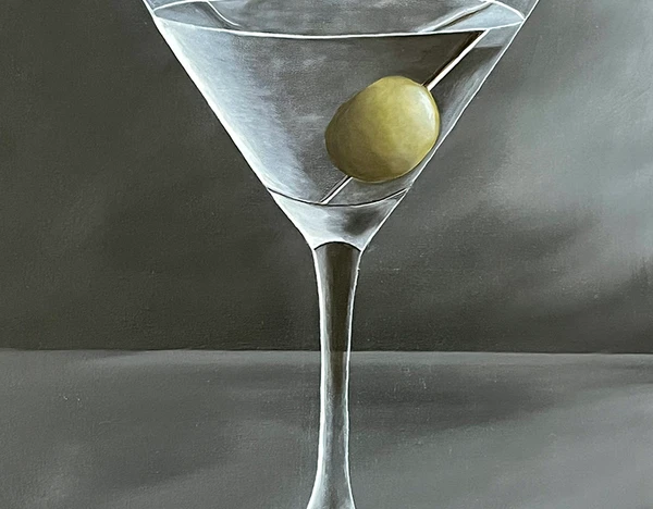 Martini With Olive 