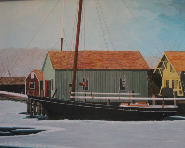 Icebound at the Oyster Dock
