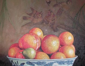 Oranges in Bowl By Yin Yong Chun