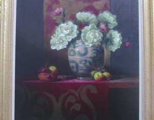 Peonies and Apples By Richard Pionk
