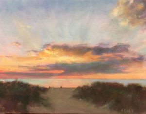 Sunset By the Beach By Lois Fisher