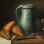Pears, Grapes and Pitcher By Barbara Efchak