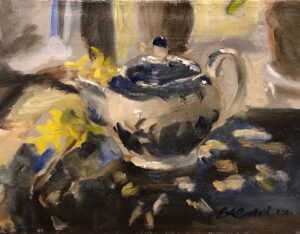Blue Will Teapot By Eric Alexander Santoli