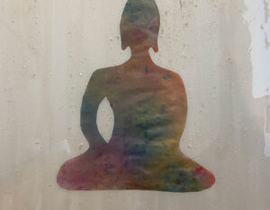 Buddha (White & Rainbow) By Wendy Petta-Goldman