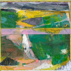 Pink and Green Landscape By Ginny Howsam Friedman