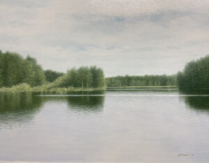 Peaceful Reservoir By George Stewart