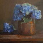 Hydrangeas in Vintage Copper By Concetta Volpe