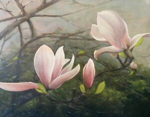 Pink Magnolias By Mary Morant