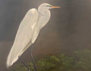 The Egret II By Mary Morant