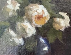 Four White Peonies By Murray Smith