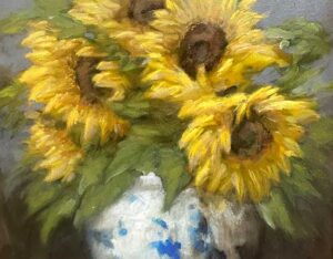 Golden Blooms By Sue Barrasi