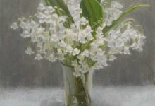 Lilies in a Glass By Rebecca J. Leer