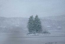 Rainbow Lake II By George Stewart