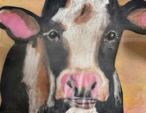 Pink Cow By Wendy Petta-Goldman