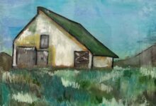 Barn In The Field By Wendy Petta-Goldman