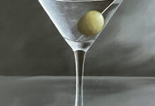 Martini With Olive By Clayton Liotta
