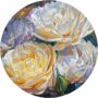 White and Yellow Roses with Bud By Paul Baldassini